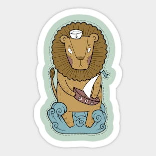 Sailor Lion Sticker